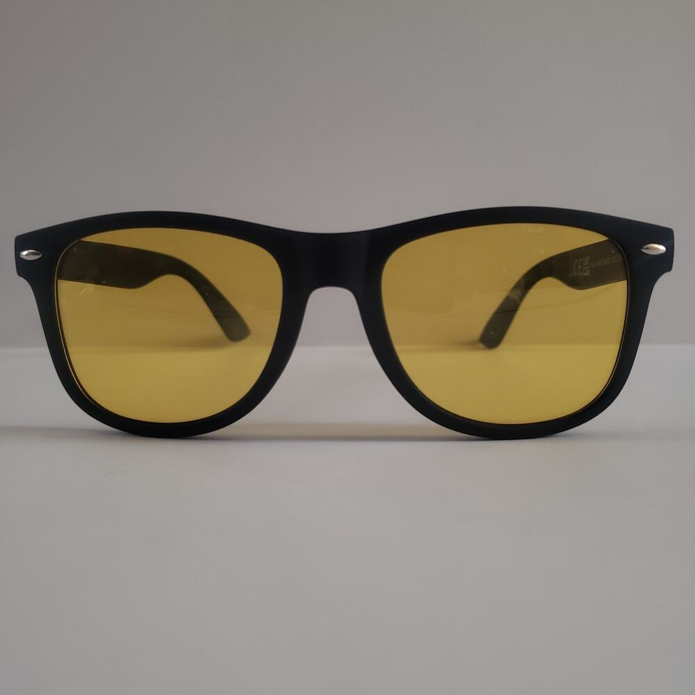 Kaliyadi Polarized Black Matte Finish Yellow Lens Sunglasses Jhs22 C15 #D49S.